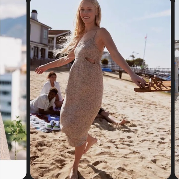 Volcom Cha Cha Ching Leopard Print Midi Dress - NWOT - Picture 2 of 9